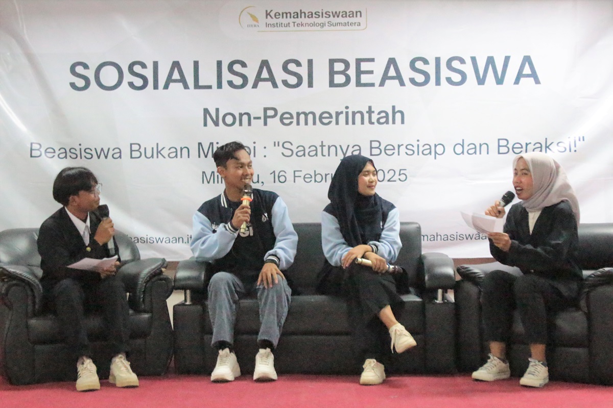 Kemahasiswaan Itera Sosialisasikan Beasiswa dari Empat Mitra Non-Pemerintah