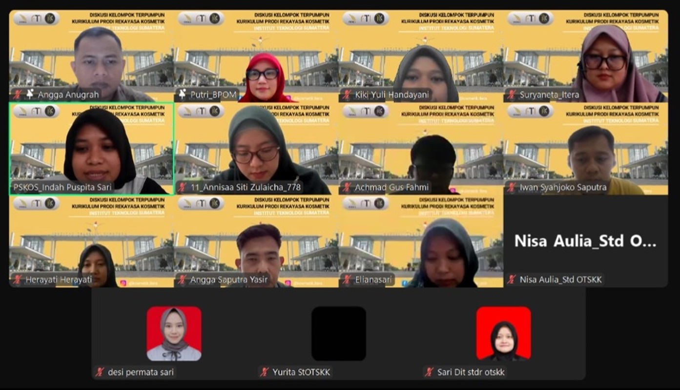 Prodi Rekayasa Kosmetik Itera Sempurnakan Kurikulum Menuju Standar Global
