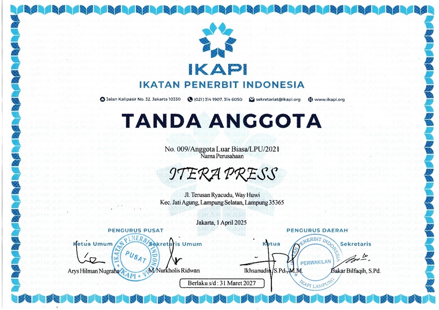 Komitmen Dukung Publikasi Akademik, Itera Press Kembali Perpanjang Keanggotaan IKAPI hingga 2027