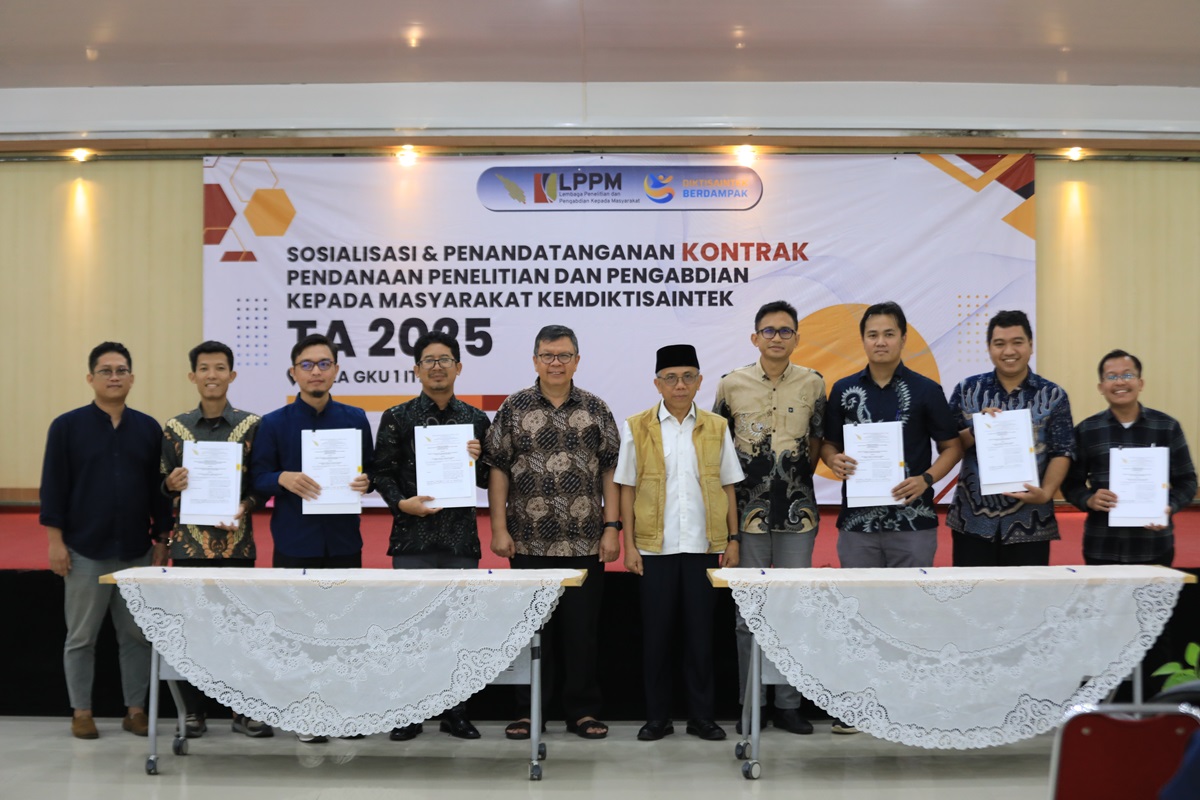 Itera Teken Kontrak Pendanaan 135 Penelitian dan 14 Pengabdian Masyarakat Kemdikti Saintek 2025