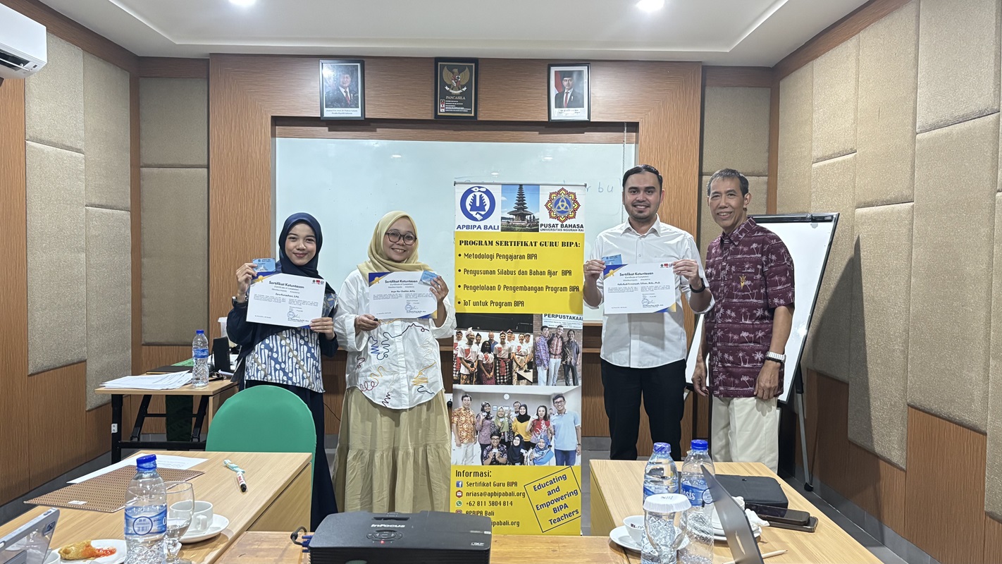 Tingkatkan Kompetensi Pengajaran, Tim UPA Bahasa Itera Ikuti Sertifikasi Guru BIPA di Bali