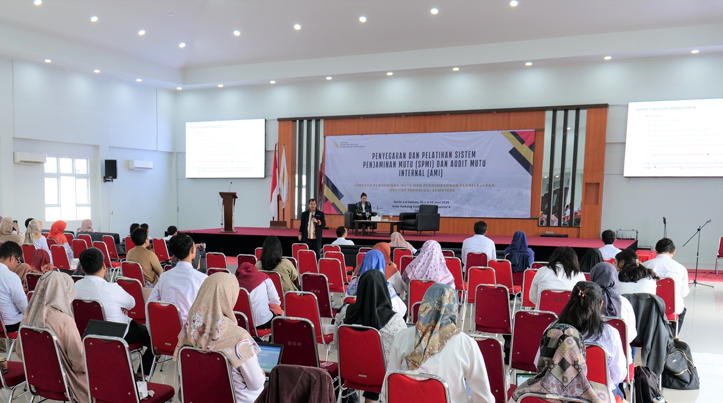 Perkuat Budaya Mutu Internal, Itera Gelar Pelatihan SPMI–AMI 2025