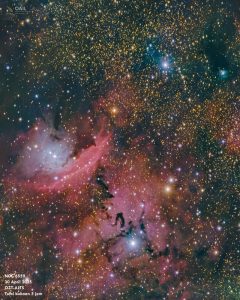 OAIL Itera Amati Keindahan Nebula NGC 6559 dengan Bantuan Kecerdasan Buatan