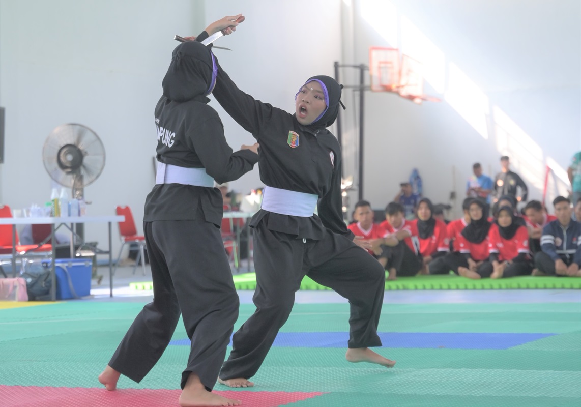 Pomprov Lampung Cabang Olahraga Pencak Silat Digelar di GSG Itera