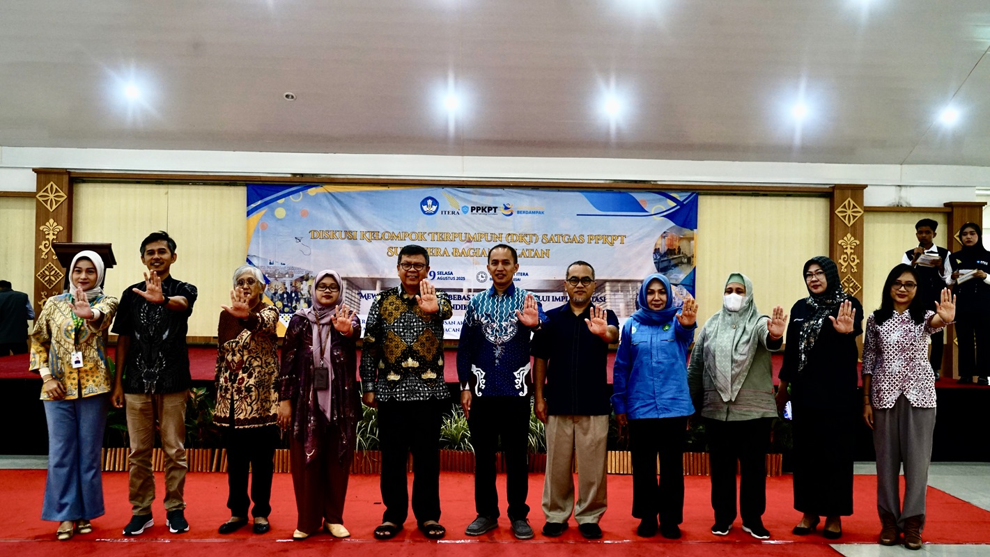 Itera Tuan Rumah Diskusi Satgas PPKPT se-Sumbagsel, Bahas Strategi Pencegahan hingga Praktik Baik Penanganan Kekerasan