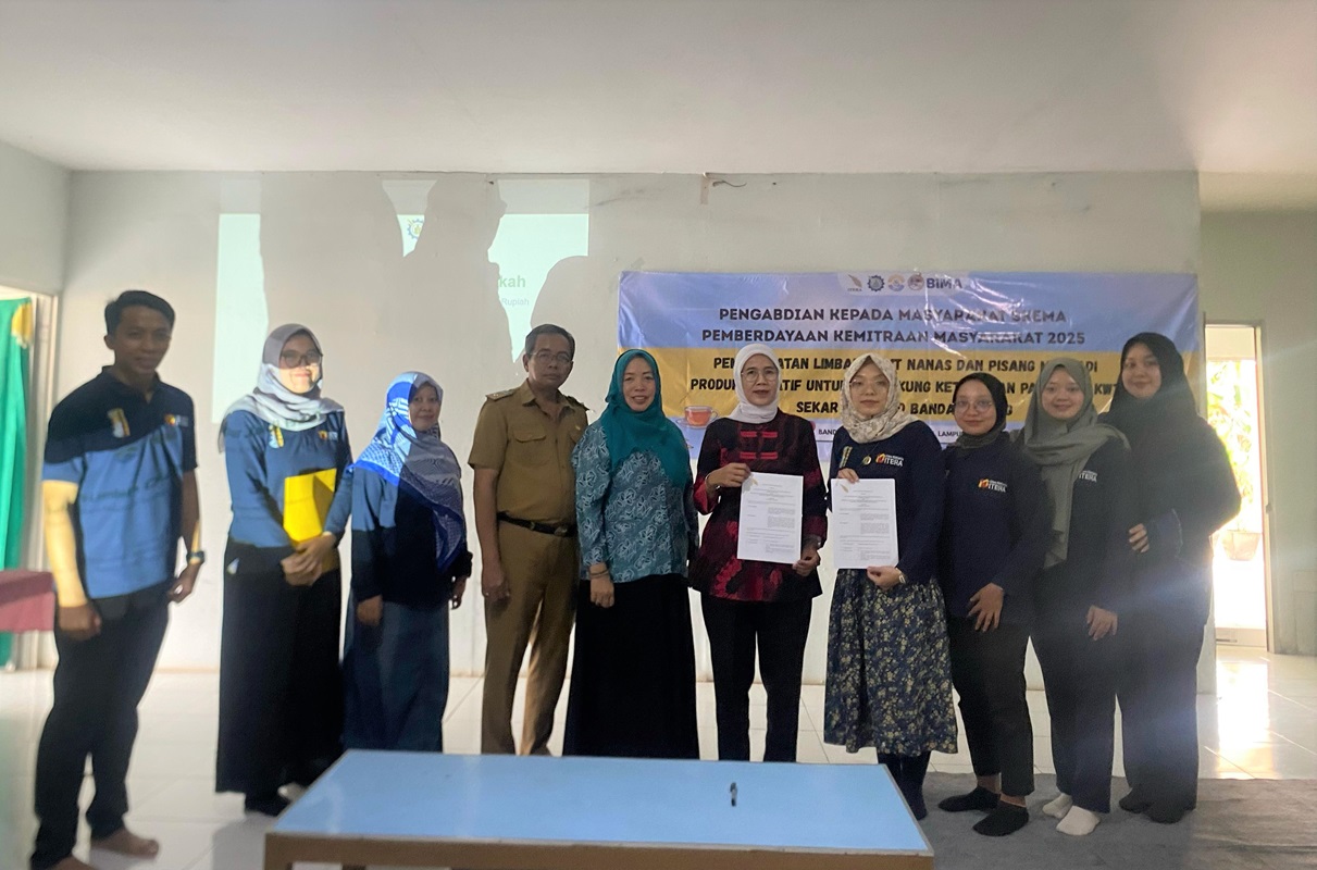 Itera Hadirkan Teaching Factory Berbasis Komunitas di Desa Bandar Agung Lampung Tengah