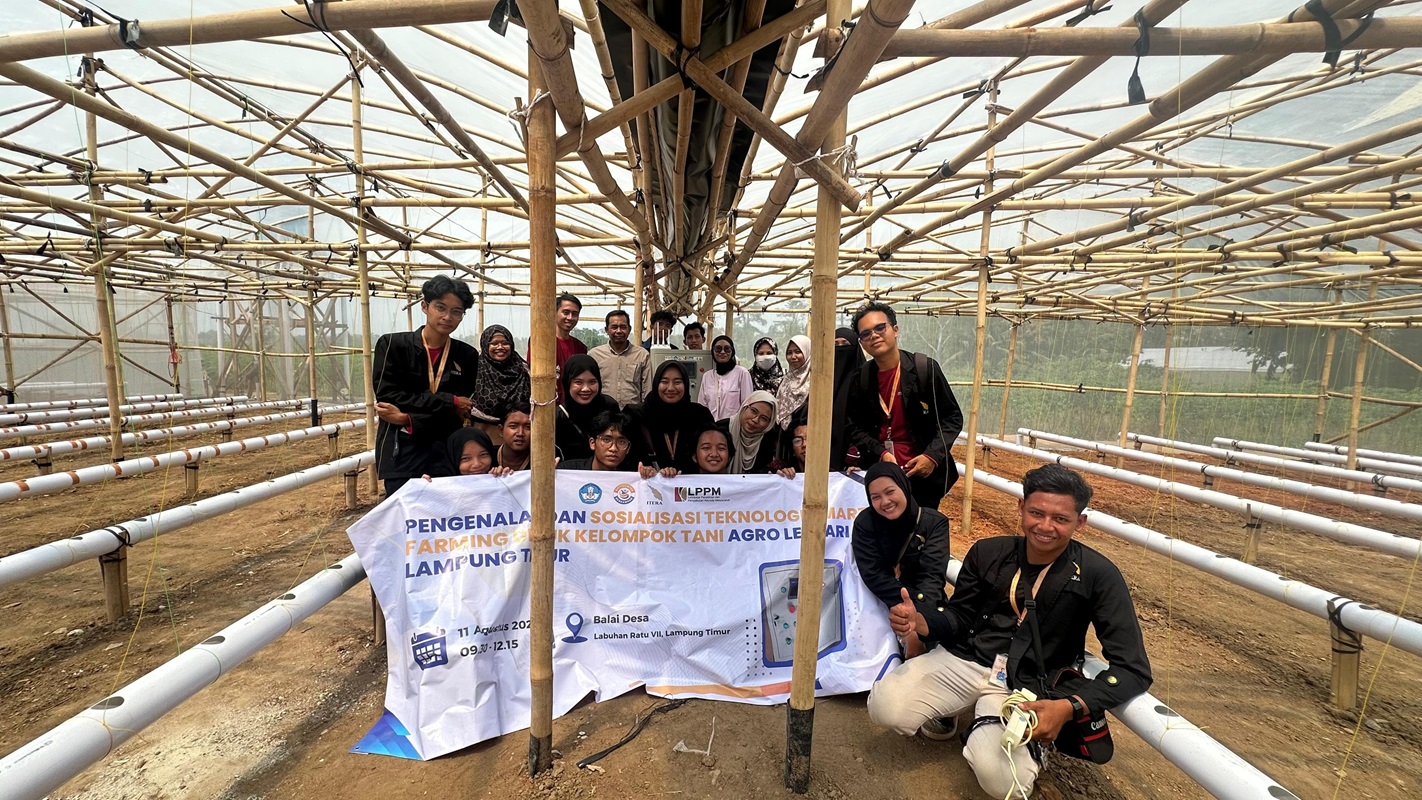 Dosen dan Mahasiswa Itera Terapkan Teknologi Smart Farming Iterahero di Lampung Timur