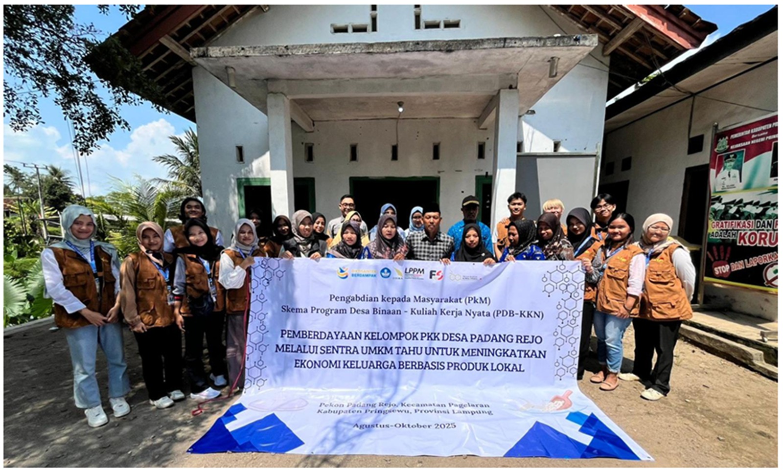Prodi Kimia Itera Lepas Mahasiswa KKN Rekognisi PKM di Desa Padangrejo Pringsewu
