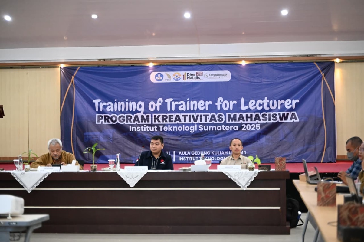 Dukung Program Kreativitas Mahasiswa, Itera Adakan ToT Dosen Pendamping