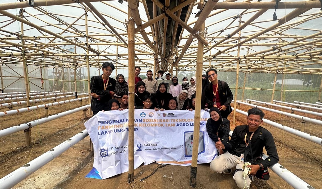 Dosen dan Mahasiswa Itera Terapkan Teknologi Smart Farming Iterahero di Lampung Timur