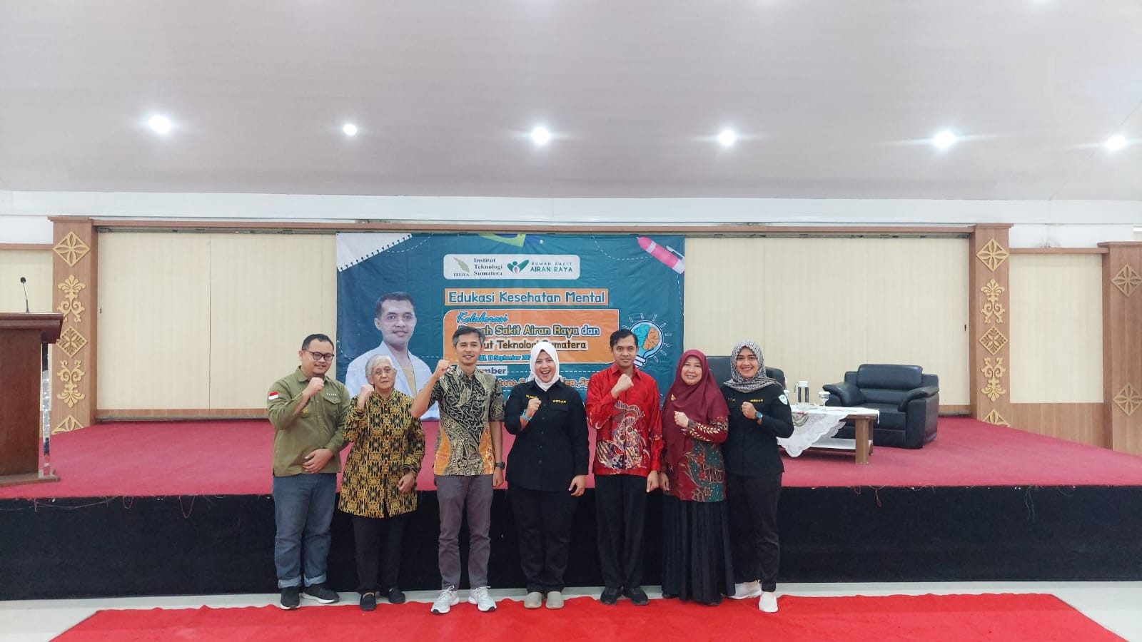 Itera dan RS Airan Raya Gelar Seminar Kesehatan Mental, Lantik 70 Pengurus Kelas TPB