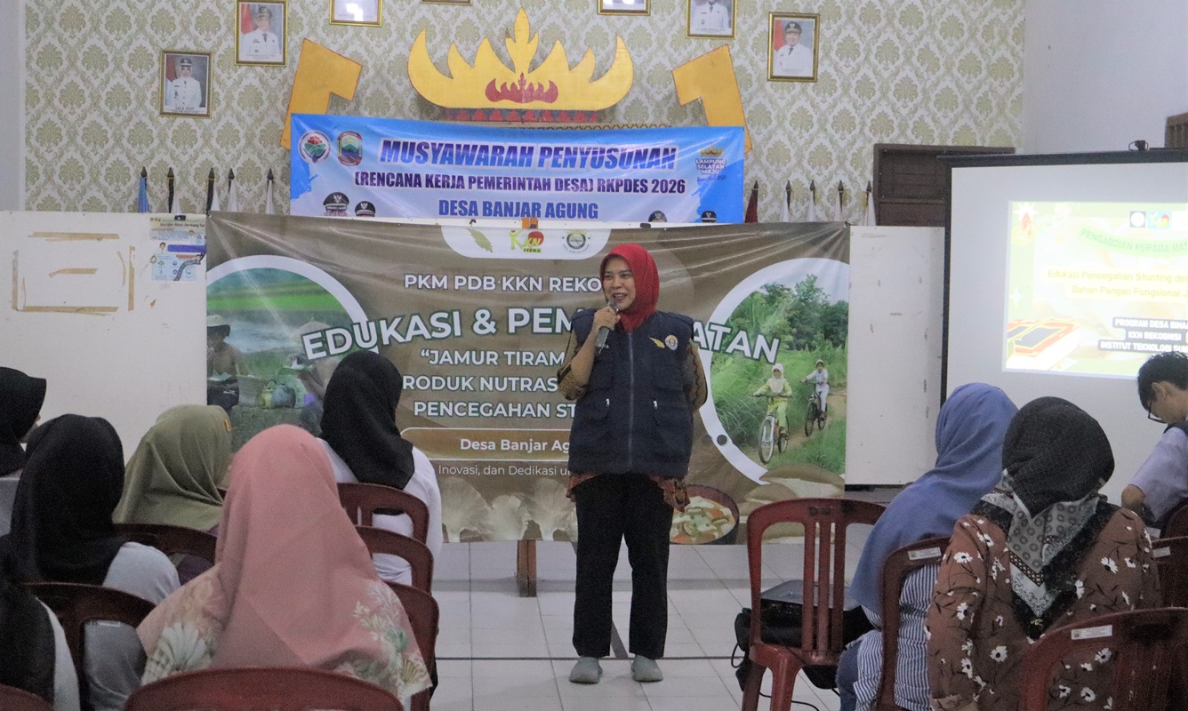 Cegah Stunting, Dosen Farmasi dan Mahasiswa KKN Itera Edukasi Pemanfaatan Jamur Tiram Jadi Produk Nutrasetika