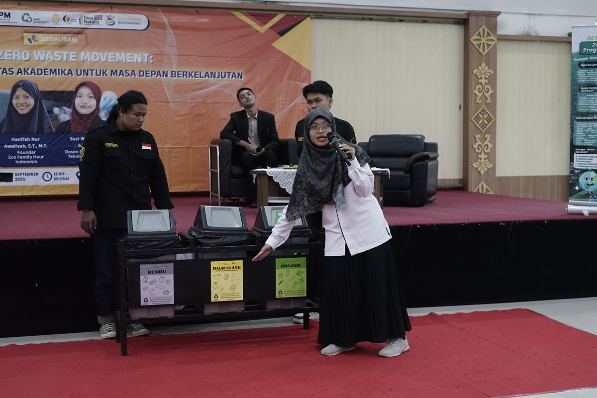 Itera Ajak Sivitas Akademika Dukung Aksi Zero Waste Movement