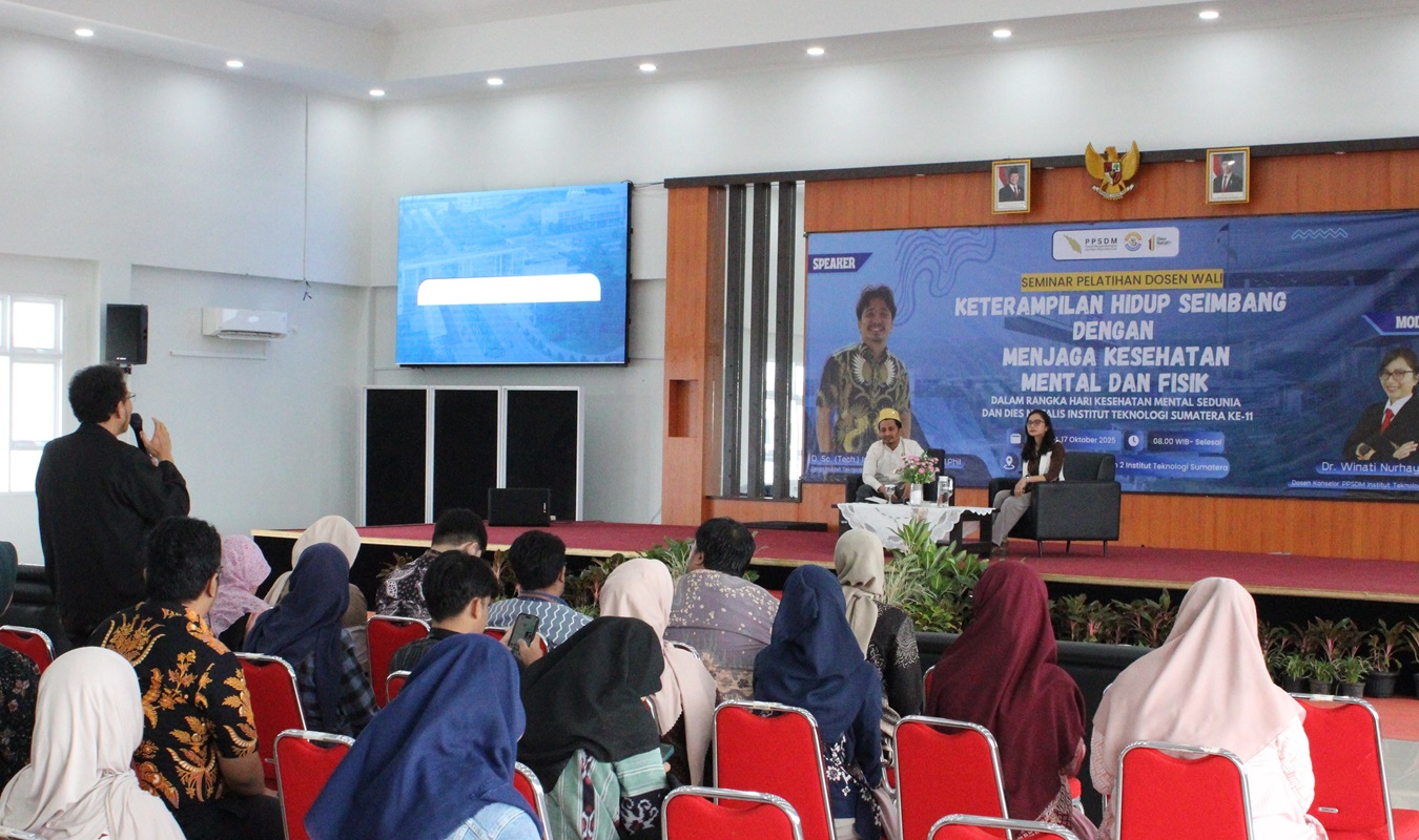 PPSDM Itera Ajak Dosen dan Mahasiswa Jaga Kesehatan Mental Lewat Seminar Bersama Dosen Konten Kreator ITB