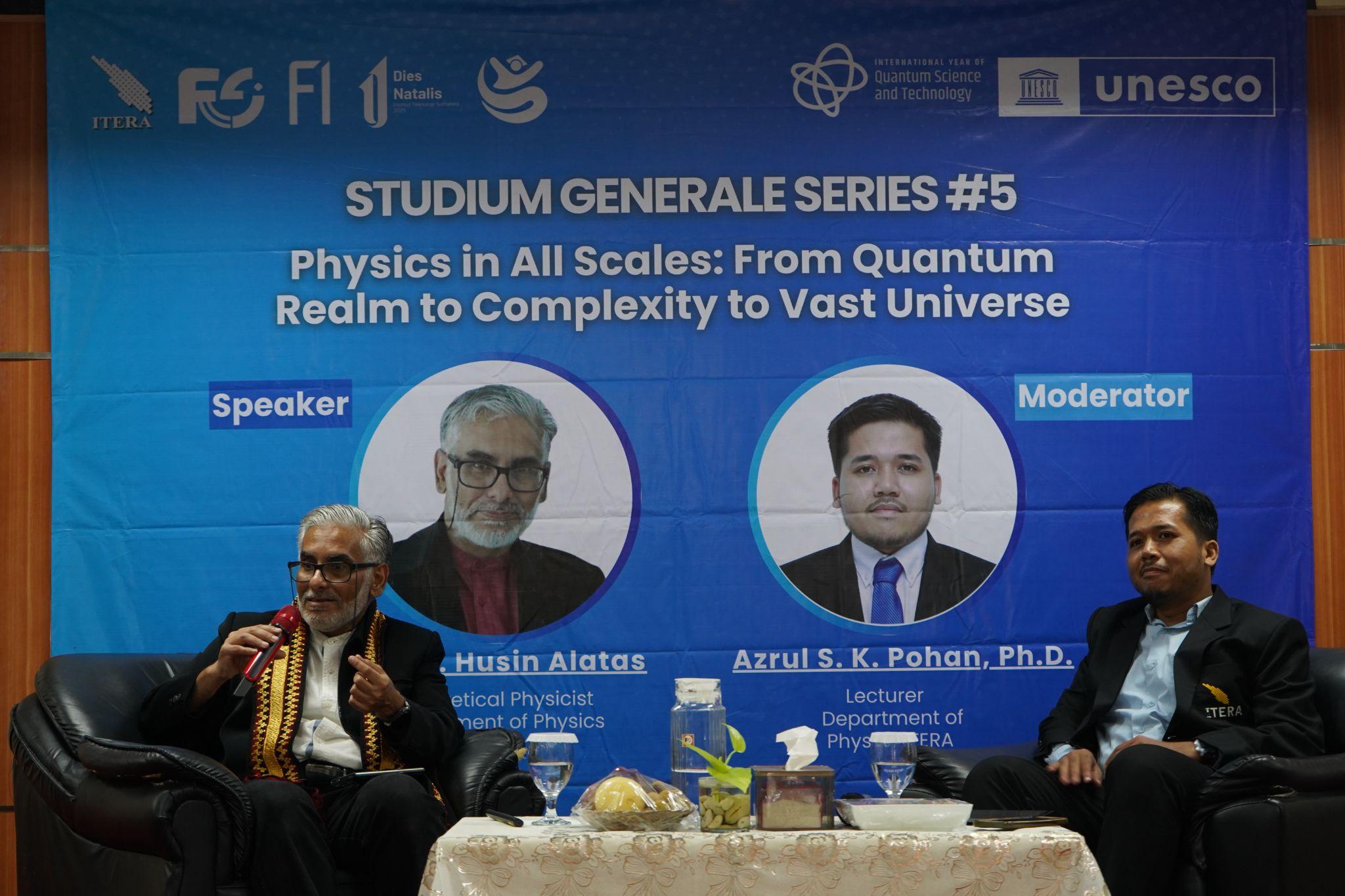 Prodi Fisika Itera Hadirkan Fisikawan IPB Bahas Fisika dari Skala Kuantum hingga Alam Semesta
