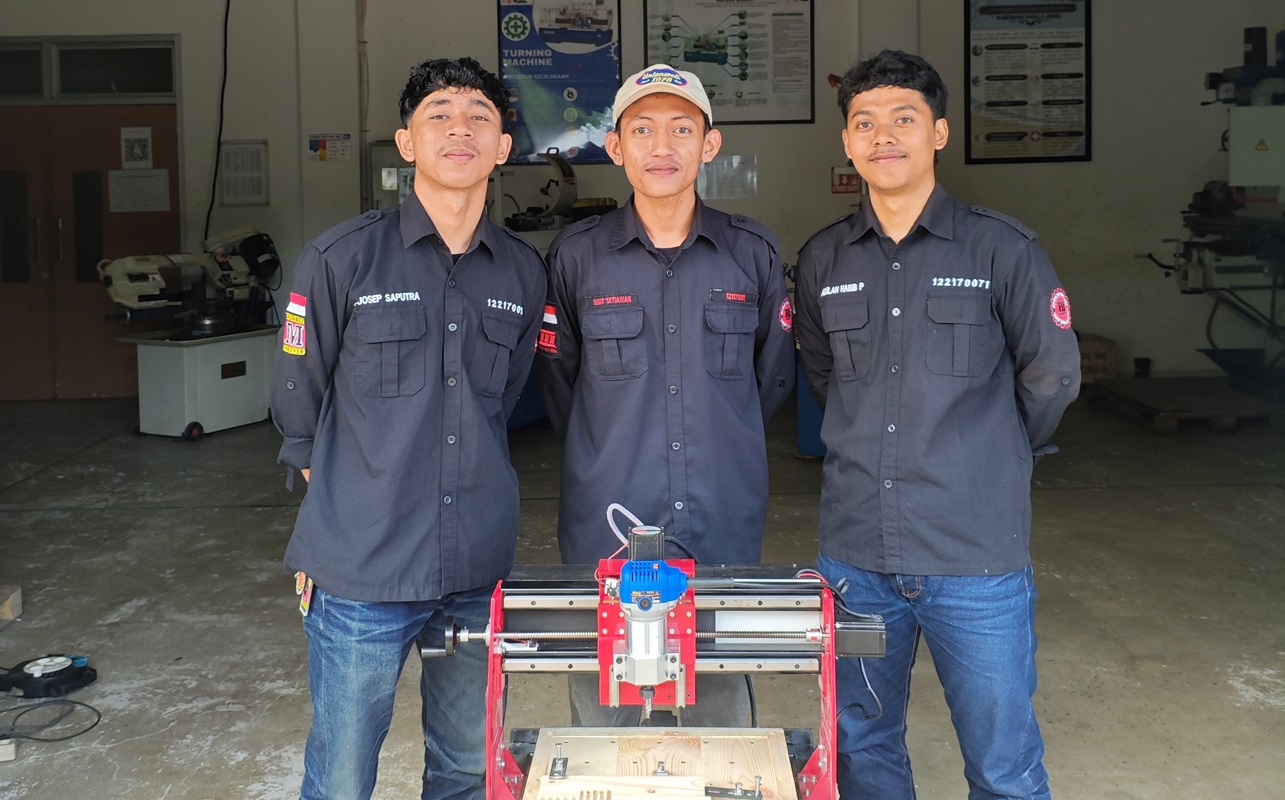 Inovasi Mahasiswa Teknik Mesin Itera Kembangkan Mesin CNC untuk Pendidikan dan UMKM