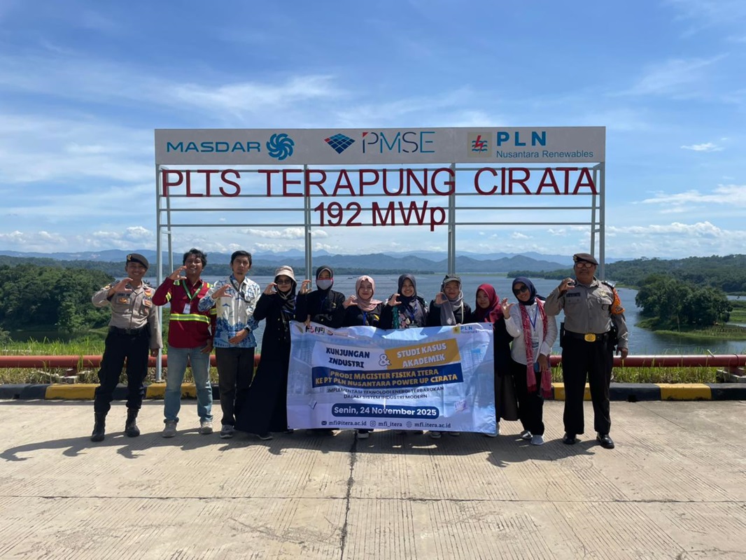 Perkuat Kompetensi Energi Bersih, Mahasiswa Magister Fisika Itera Studi Kasus di PLTA dan PLTS Cirata