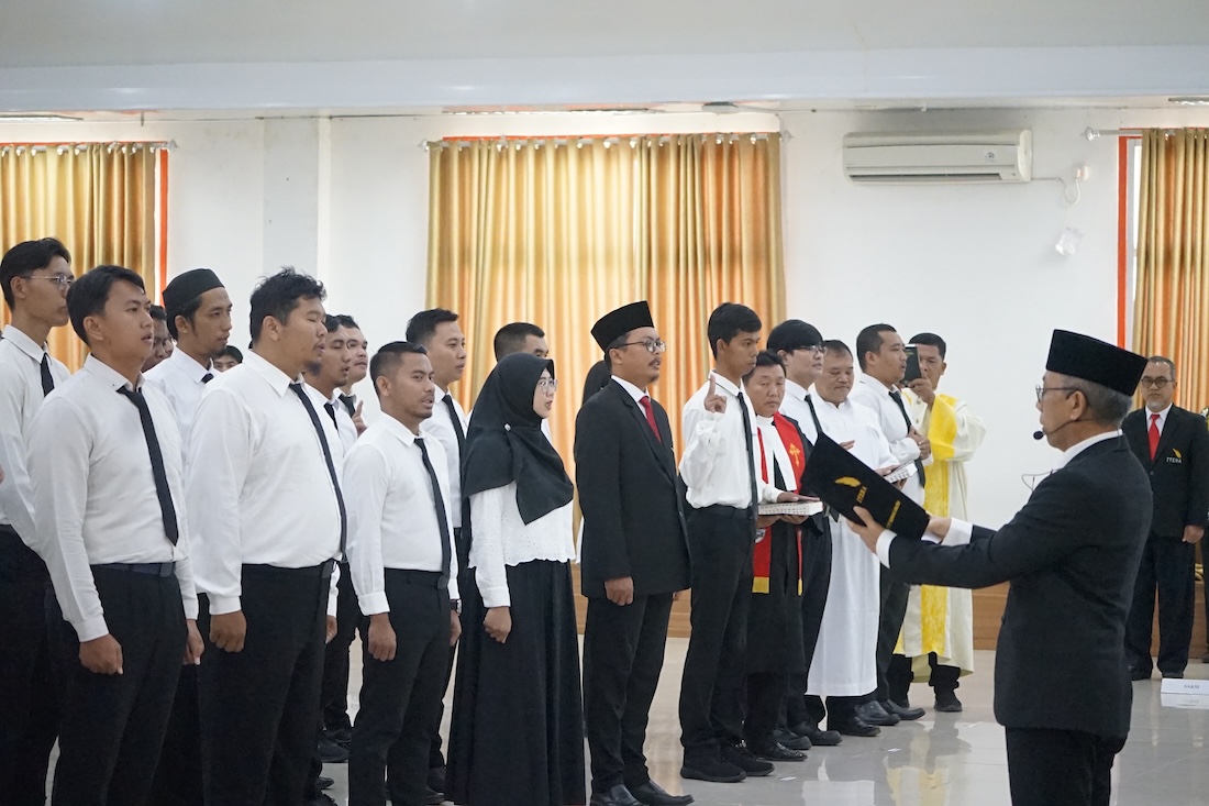 Rektor Itera Ambil Sumpah 290 PPPK, Tekankan Integritas dan Kontribusi Nyata