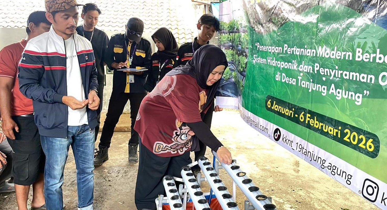 Mahasiswa KKN Itera Terapkan Pertanian Cerdas Berbasis IoT di Desa Tanjung Agung