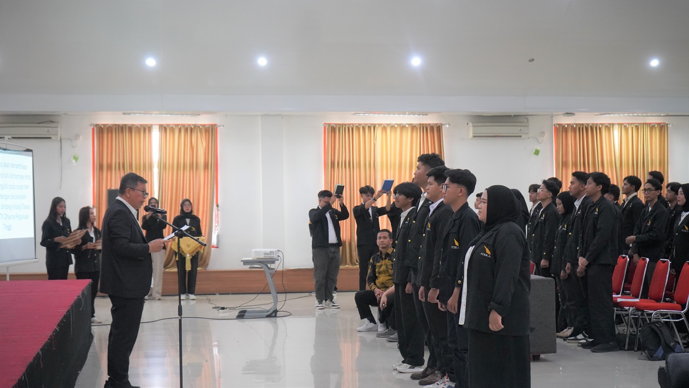 Perkuat Peran Mahasiswa, Itera Lantik 83 Pengurus Organisasi Kemahasiswaan