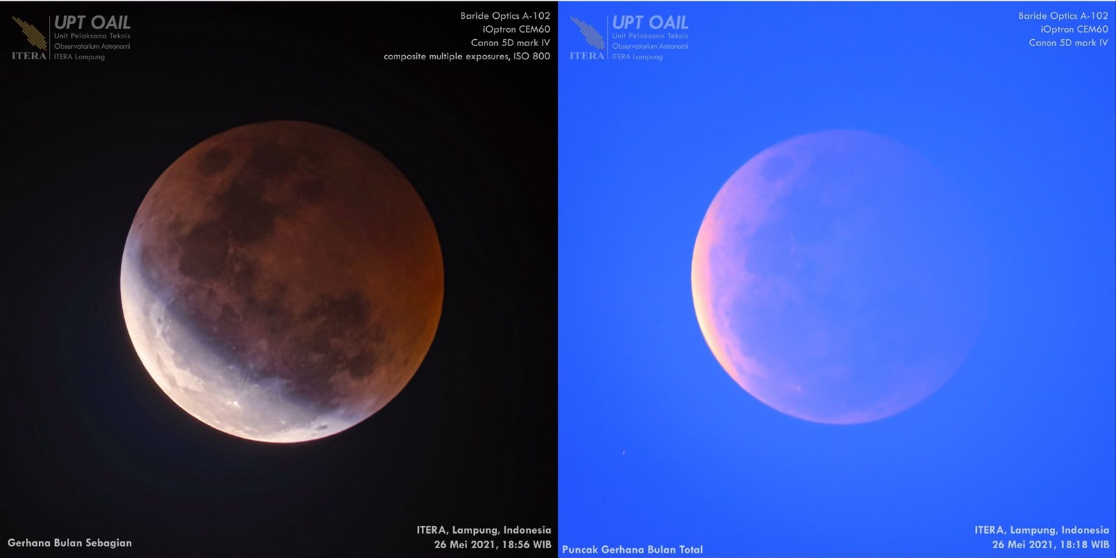 OAIL Itera Gelar Pengamatan Gerhana Bulan Total 3 Maret 2026