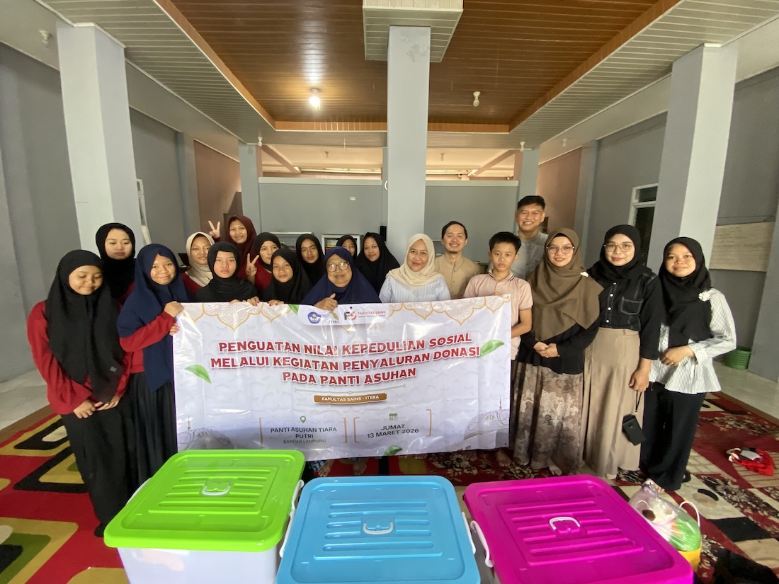 Fakultas Sains Itera Salurkan Donasi Ramadan ke Panti Asuhan Tiara Putri