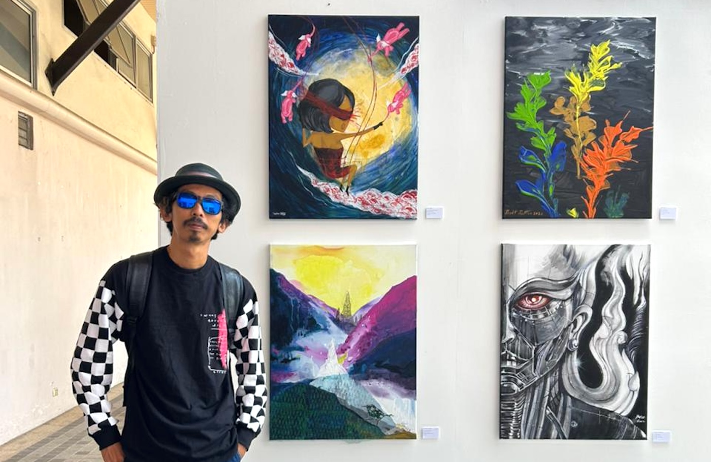 Dosen DKV Itera PG Wisnu Wijaya Pamerkan Karya Seni Kreatif di Thailand