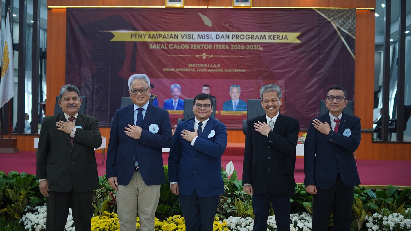 Lima Bakal Calon Rektor Itera Paparkan Visi Misi, Usung Kemandirian hingga Daya Saing Global