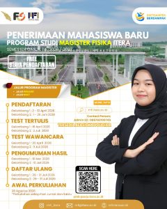 Magister Fisika Itera Buka Pendaftaran, Sediakan Beasiswa Potongan UKT hingga 50 Persen