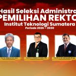 Itera Umumkan Lima Kandidat Bakal Calon Rektor Periode 2026–2030