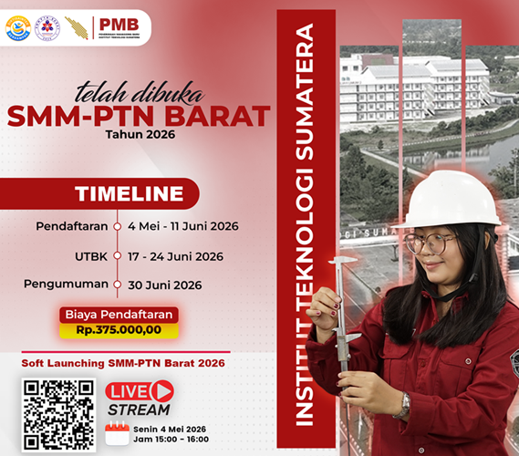You are currently viewing Itera Buka Pendaftaran Mahasiswa Baru Jalur Mandiri SMMPTN-Barat 2026