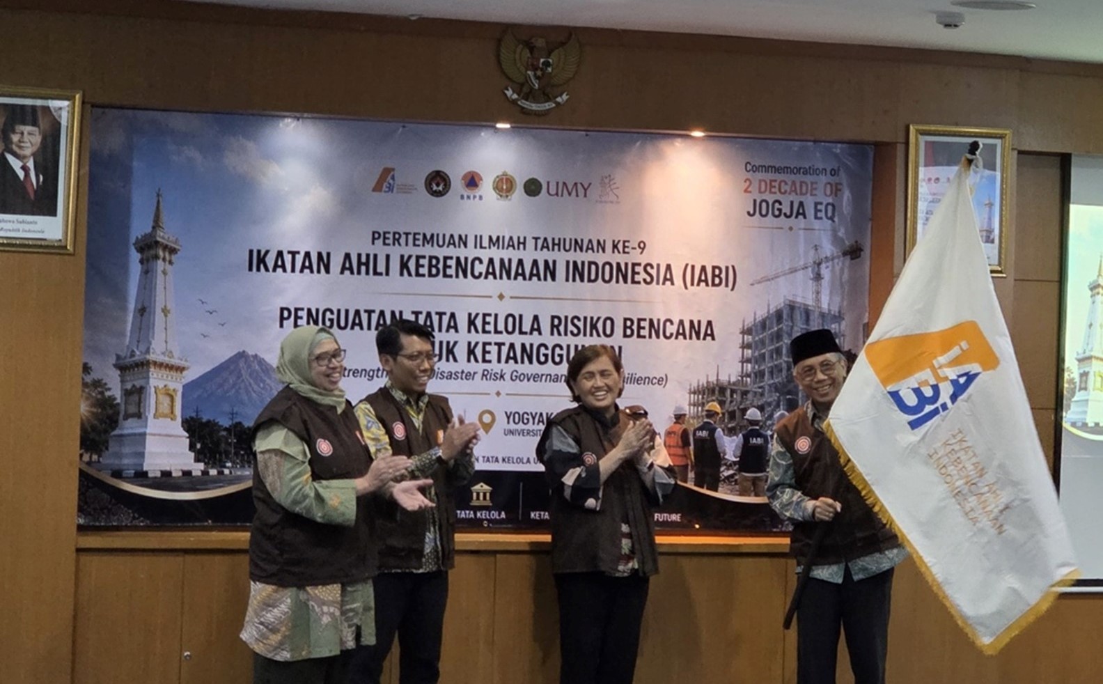Itera Terima Estafet Pataka IABI, Siap Jadi Tuan Rumah Riset Kebencanaan Nasional