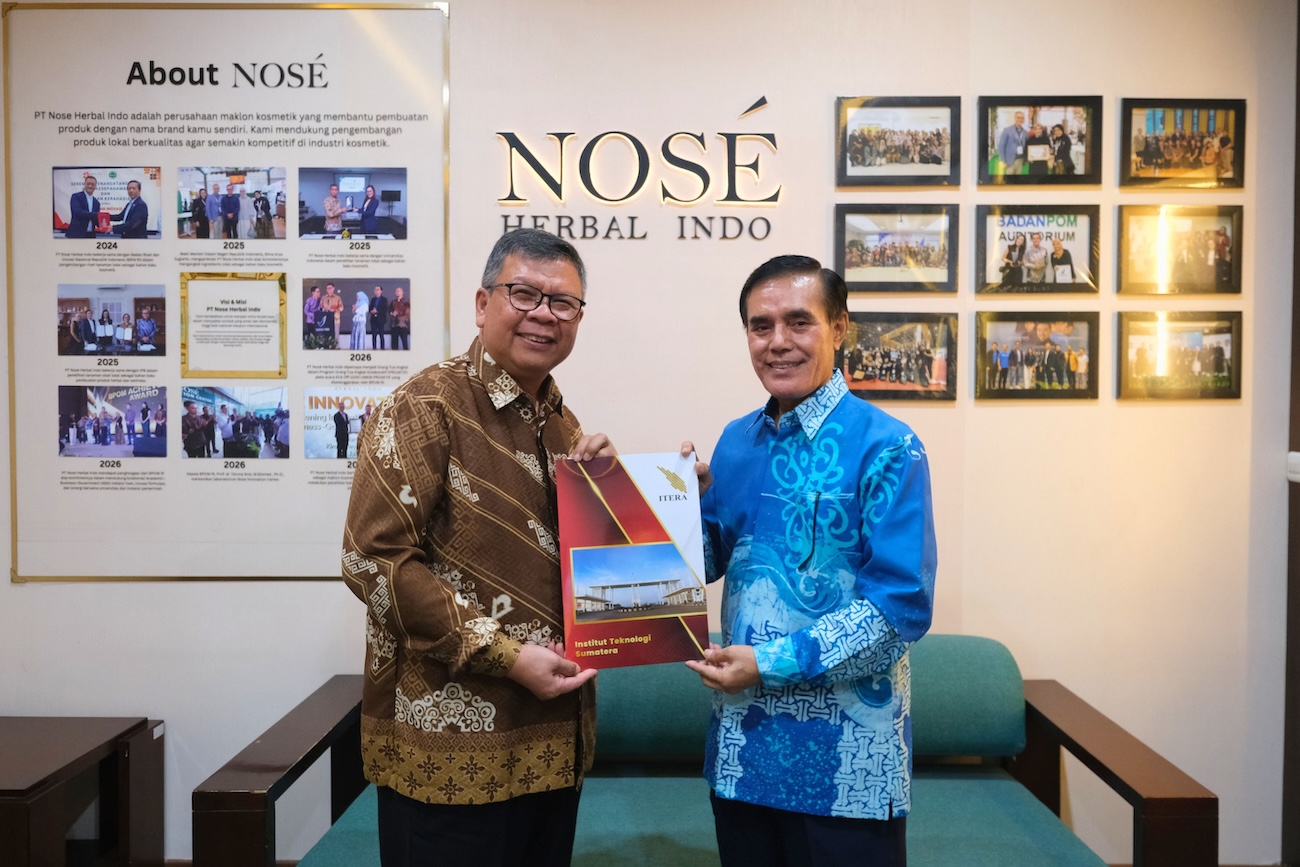 Itera dan PT Nose Herbal Indo Jalin Kerja Sama Riset dan Hilirisasi Produk Kosmetik