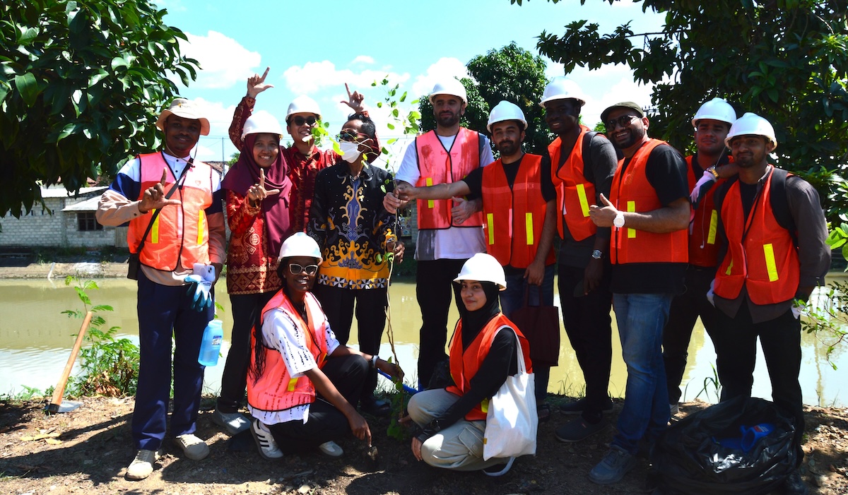 Itera Libatkan Mahasiswa Internasional Terapkan Infrastruktur Hijau di Pesawaran