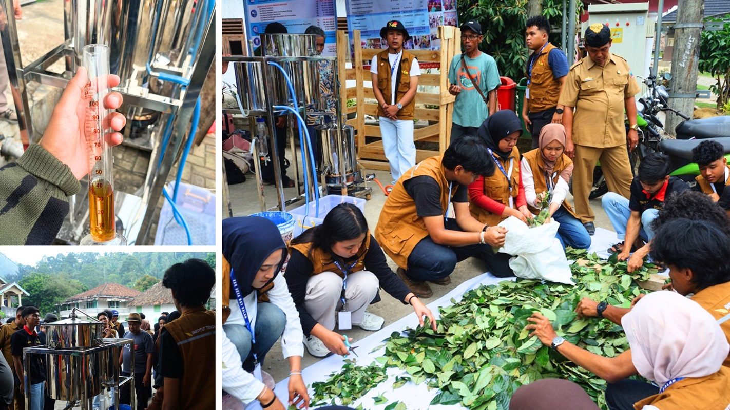 Dari Limbah Jadi Produk, Itera Dampingi Warga Way Kalam Produksi Minyak Atsiri dari Daun Pala