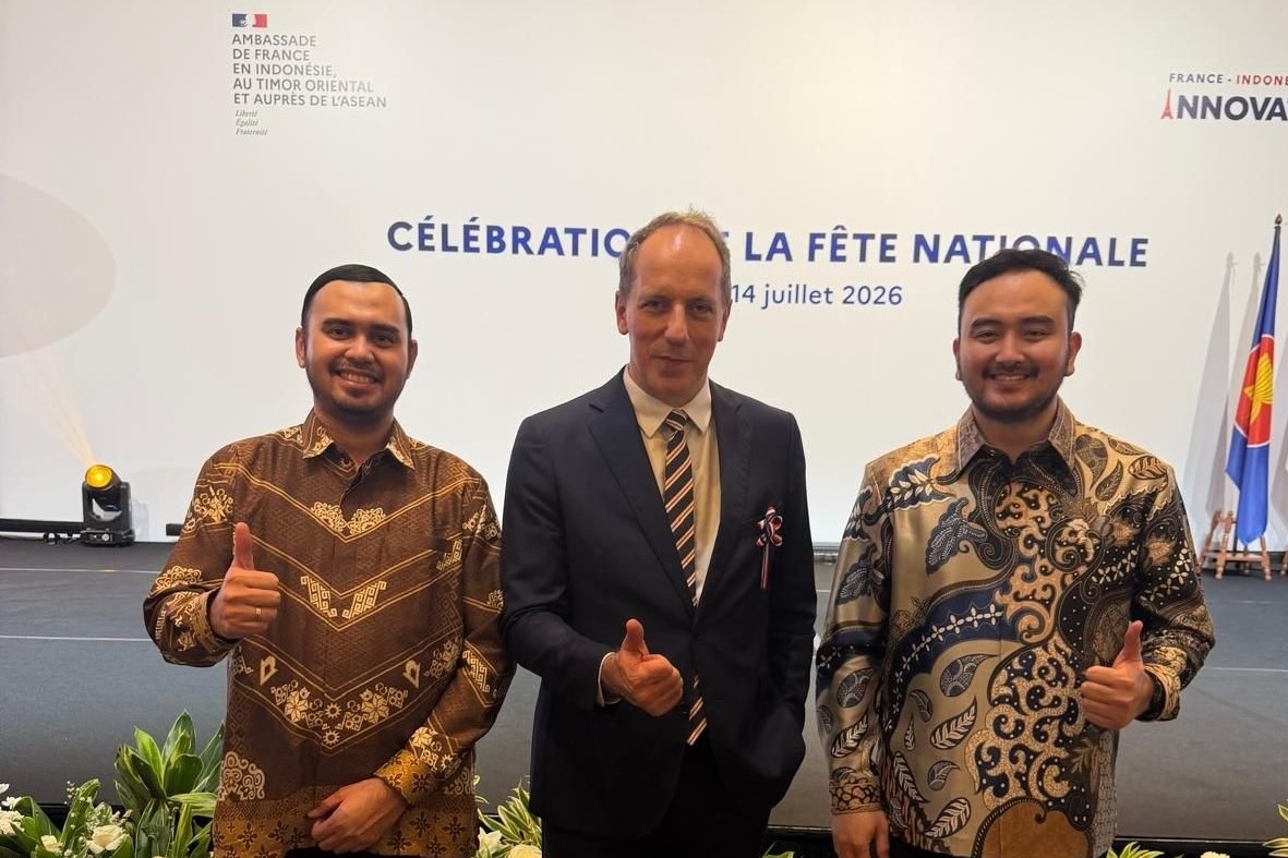 Perluas Jejaring Internasional, Kepala UPA Bahasa Itera Hadiri Resepsi Diplomatik Kedutaan Besar Prancis