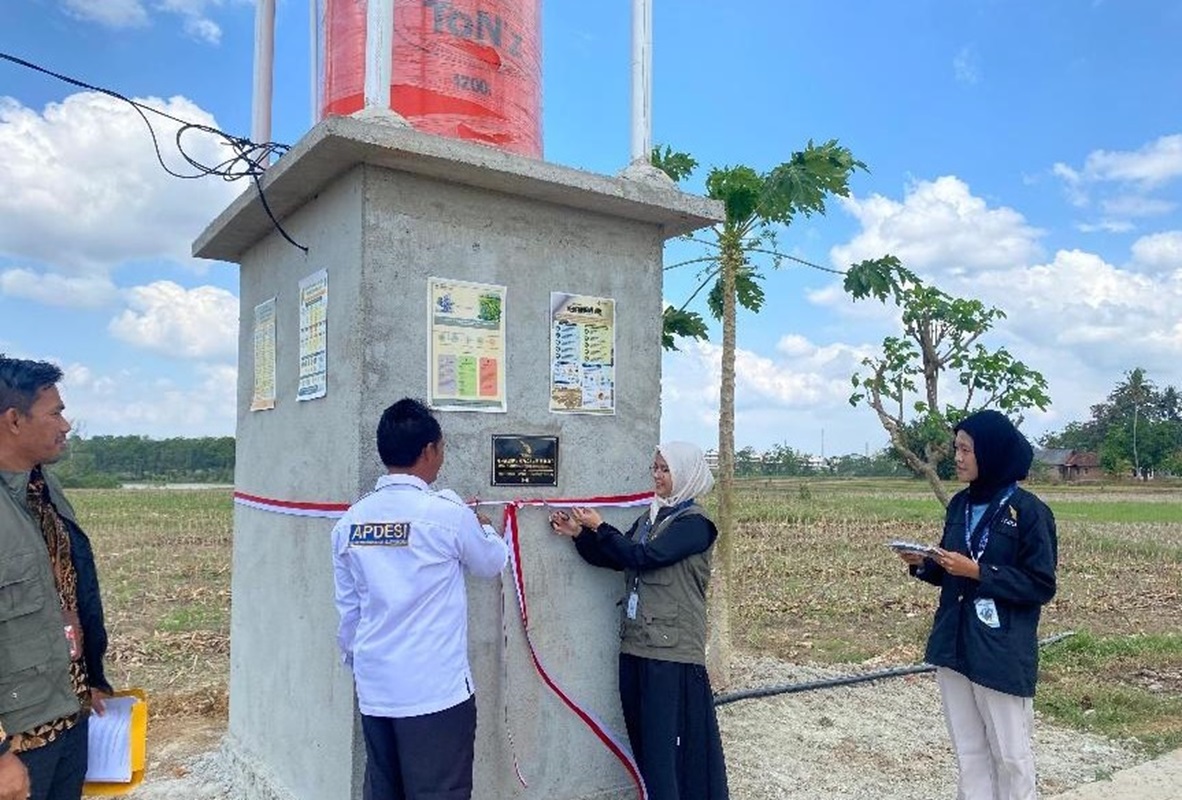 Dukung Ketahanan Pertanian, Tim PkM Itera Bangun Sumur Bor di Lampung Tengah