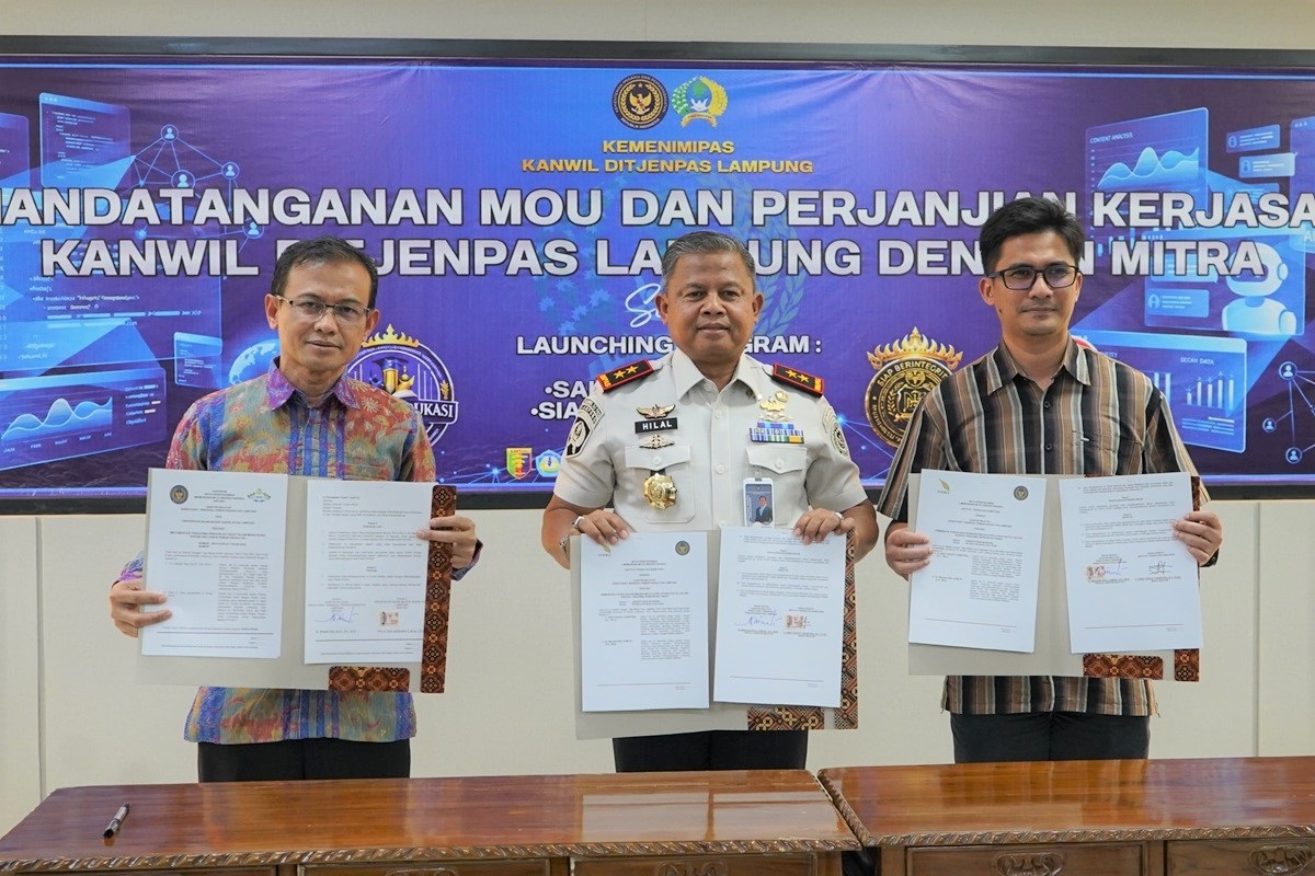 You are currently viewing Itera dan Kanwil Ditjenpas Lampung Kerja Sama Pembinaan Vokasi dan Keamanan Siber