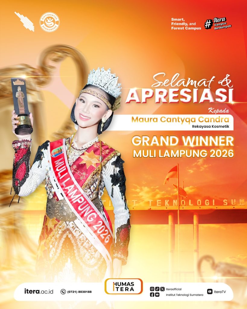 Selamat dan apresiasi setinggi-tingginya kepada Maura Cantyqa Candra, mahasiswi Program Studi Re