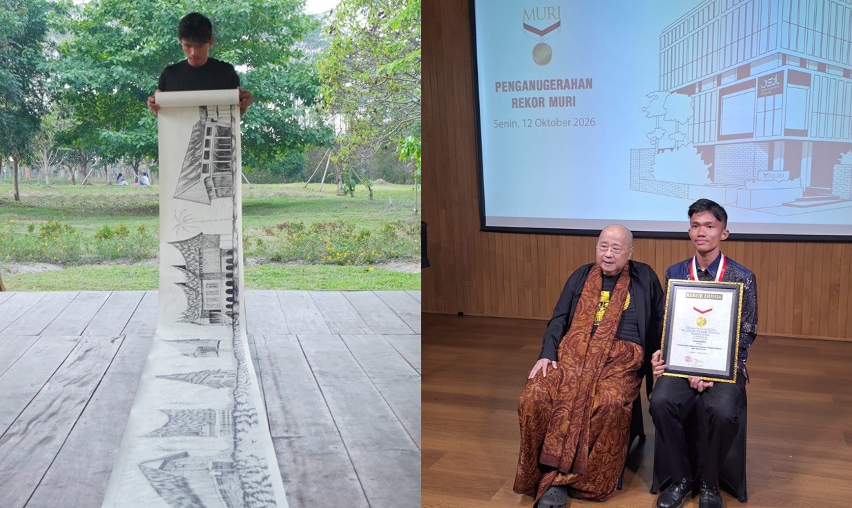 You are currently viewing Sketsa 38 Rumah Adat Nusantara, Mahasiswa Arsitektur Itera Raih Rekor MURI